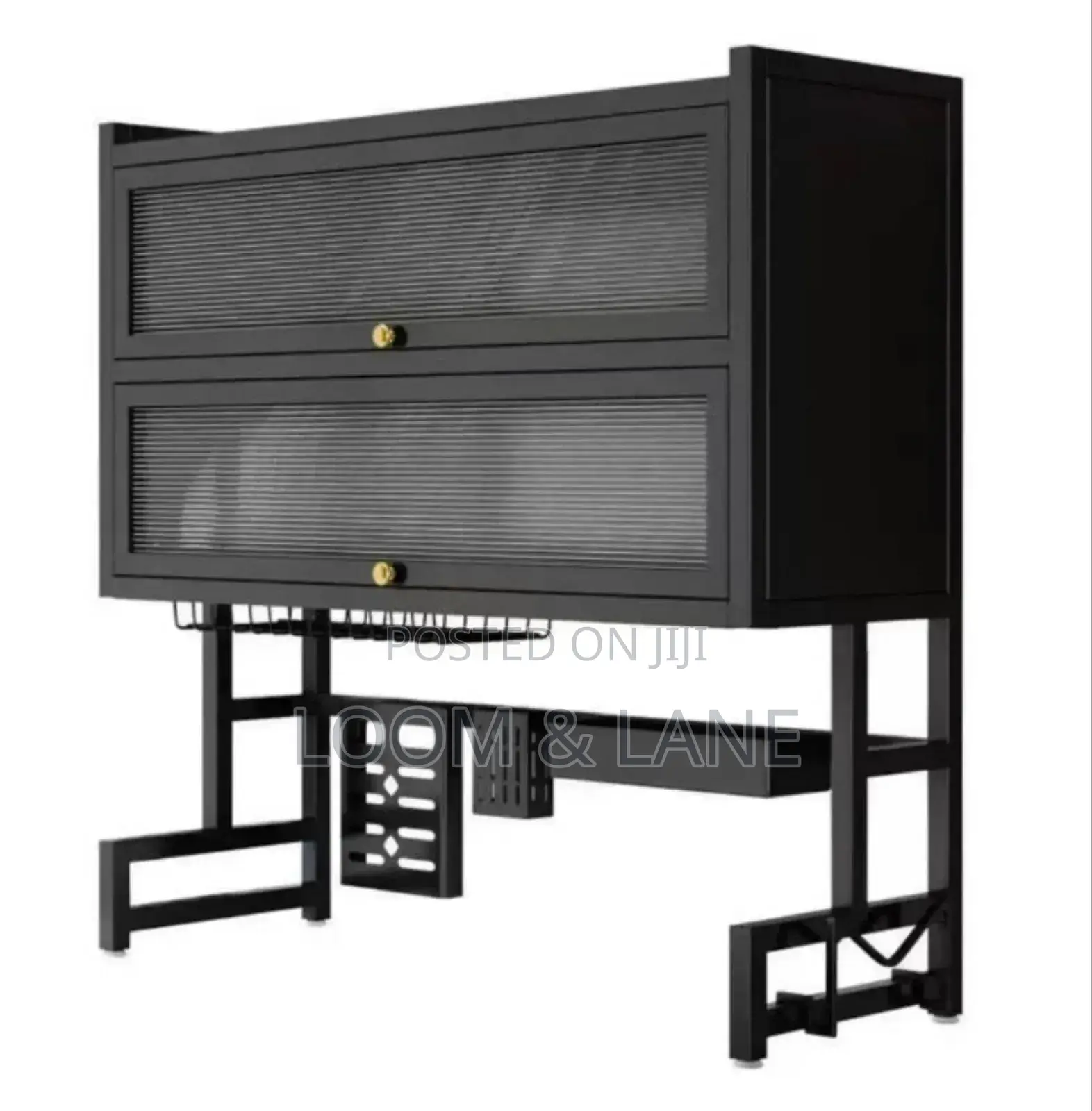 Dustproof Double Dish Cabinet Organiser Rack
