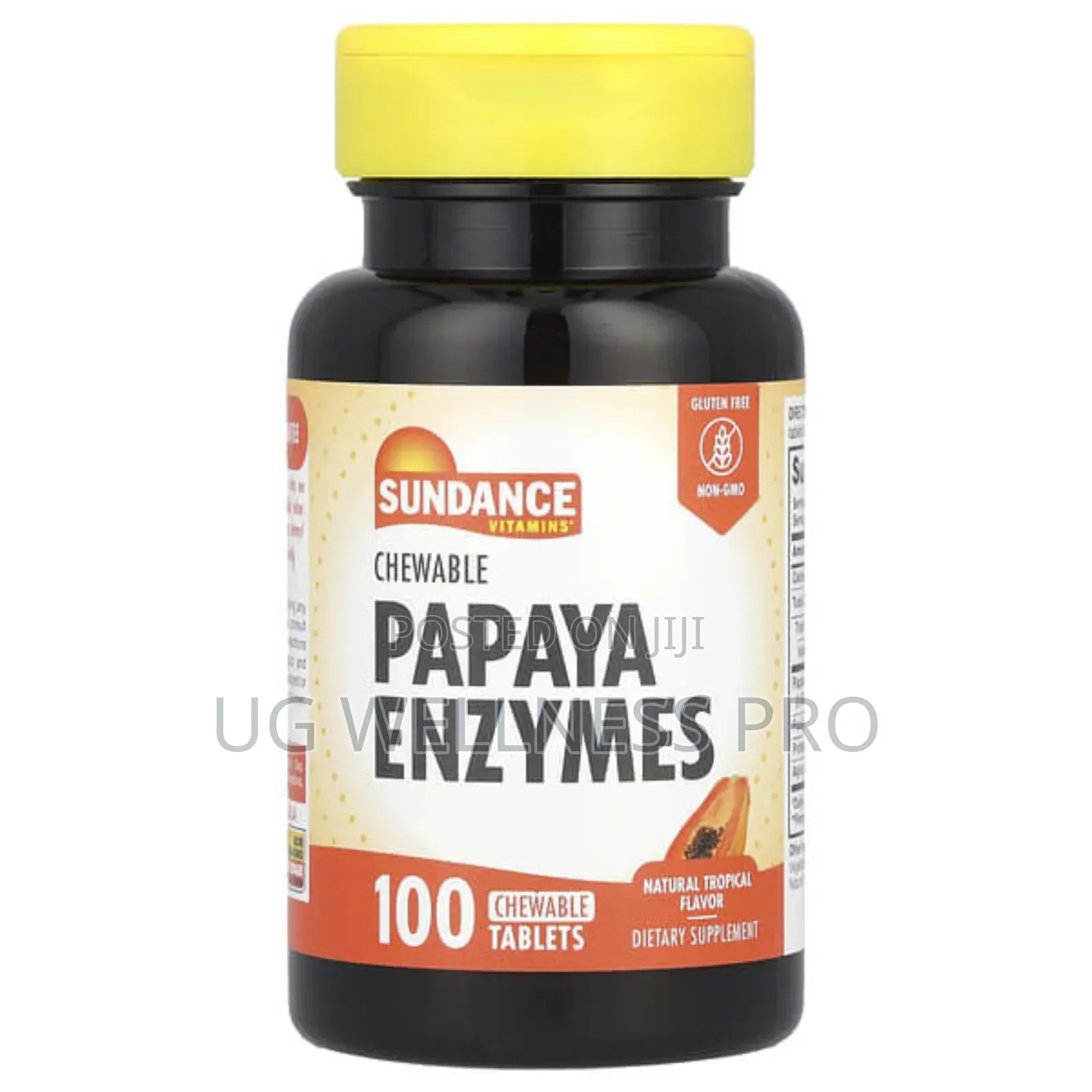 Sundance Vitamins, Chewable Papaya Enzymes, Natural , 100 Chewable Tab