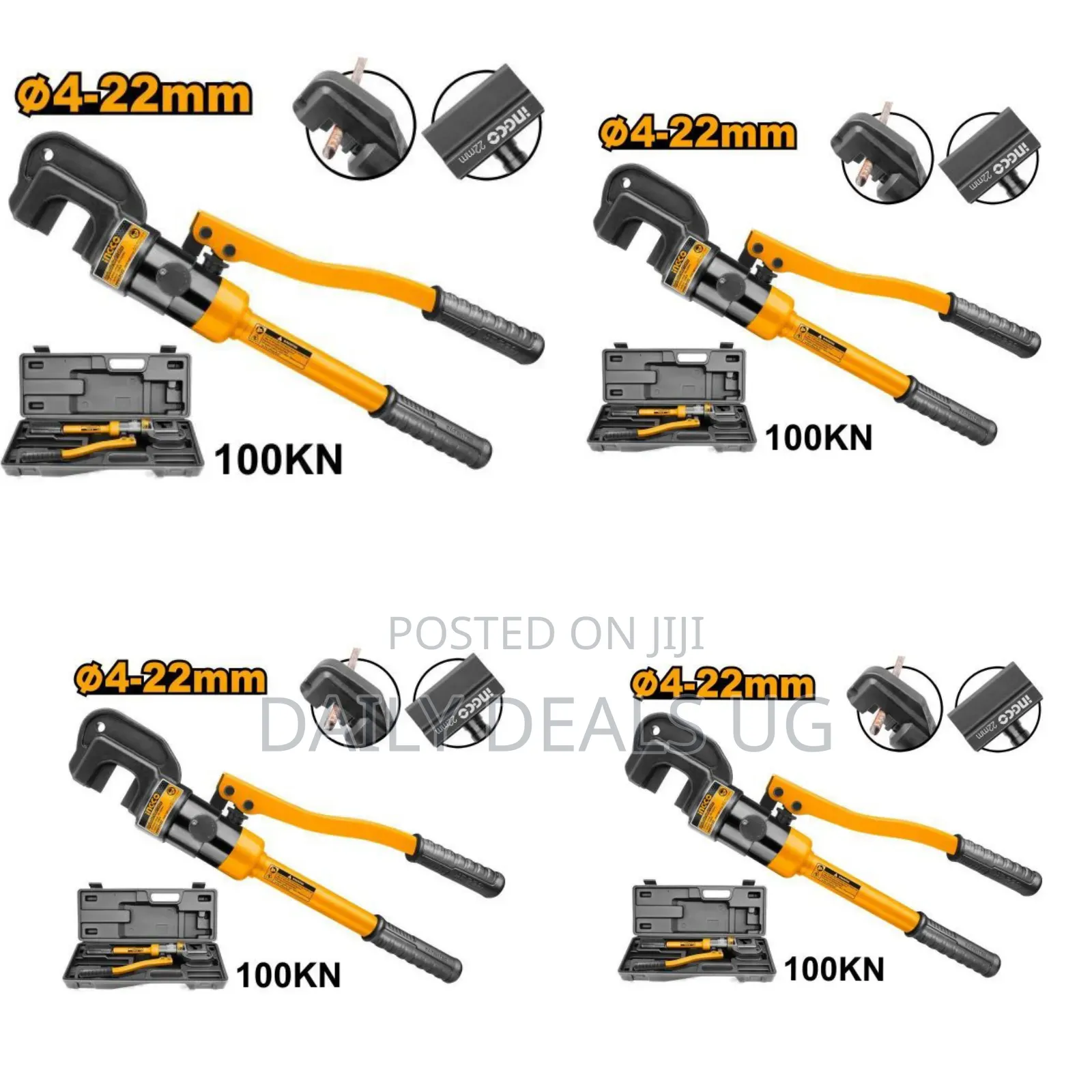 Ingco Hhsco122 -Hydraulic Steel Cutter -Orange