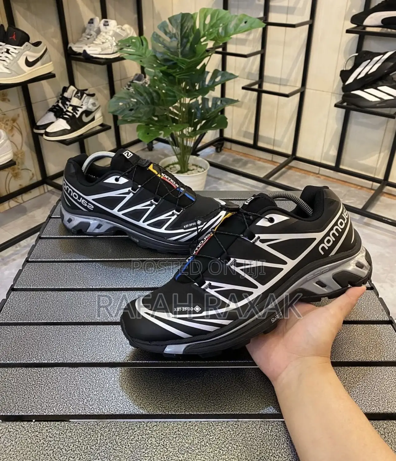Original Black/White Salomon Xt-6 Gtx Trial Running Sneakers