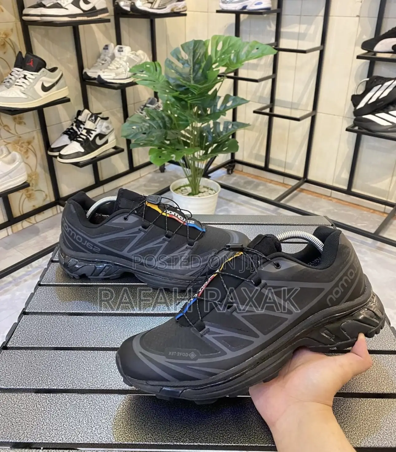Original Triple Black Salomon Xt-6 Gore-tex Sneakers