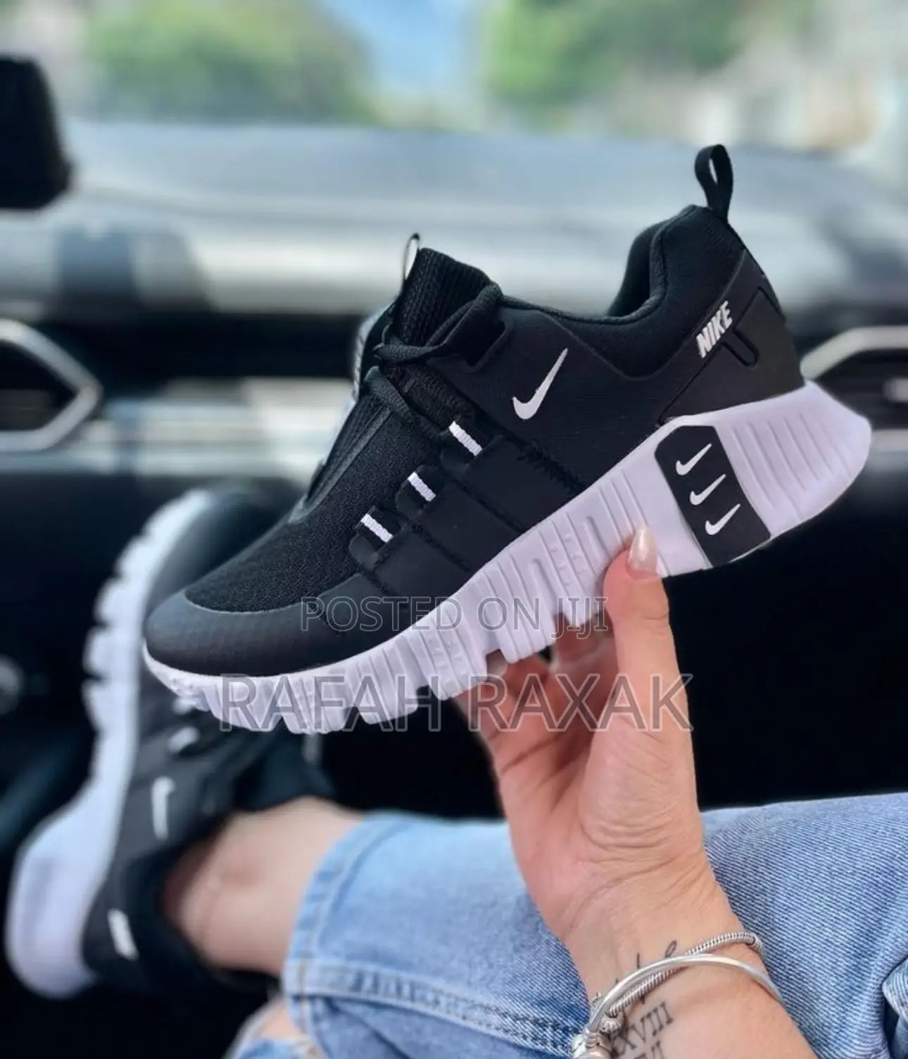 Original Black/White Nike Free Metcon 6 Trainer Sneakers