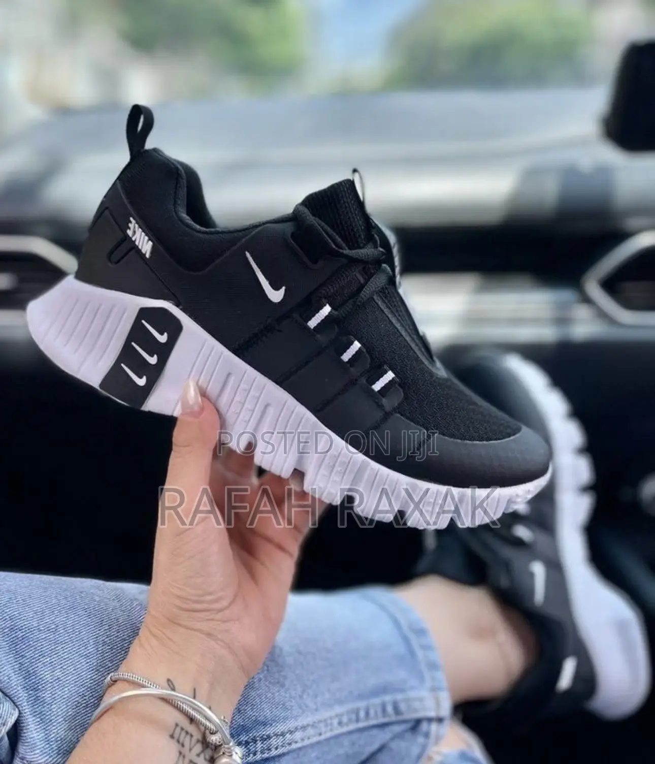 Original Black/White Nike Free Metcon 6 Trainer Sneakers