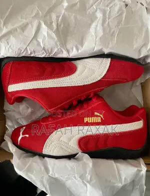 Original Red/White Suede Puma Speedcat Og Golf Sneakers