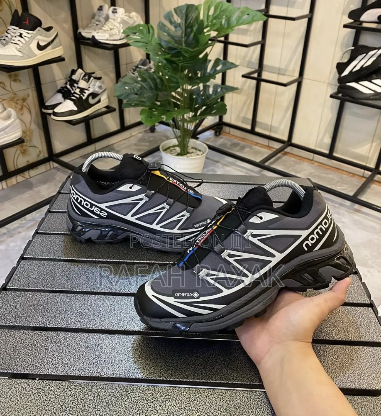Original Grey/White Salomon Xt-6 Gore-tex Trail Running Sneakers