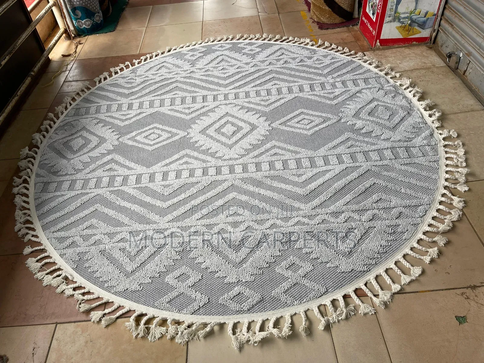 Round 3d Center Rugs 2mx2m