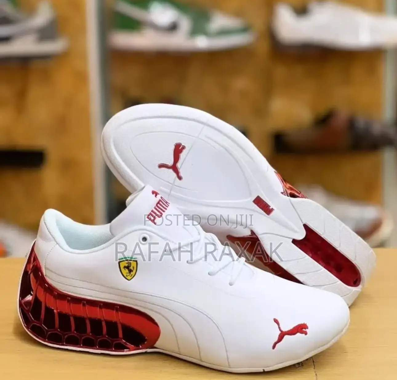 Puma Ferrari Super Gt X Roma White Red Motorsport Sneakers