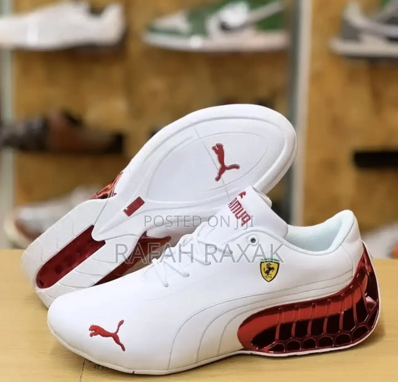 Puma Ferrari Super Gt X Roma White Red Motorsport Sneakers