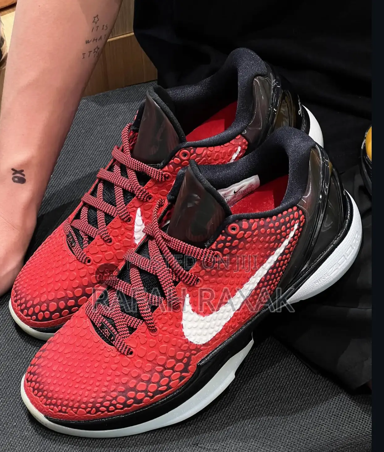 Original Red/Black/White Nike Kobe 6 Protro All Star Basketball Shoes
