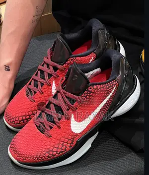 Original Red/Black/White Nike Kobe 6 Protro All Star Basketball Shoes