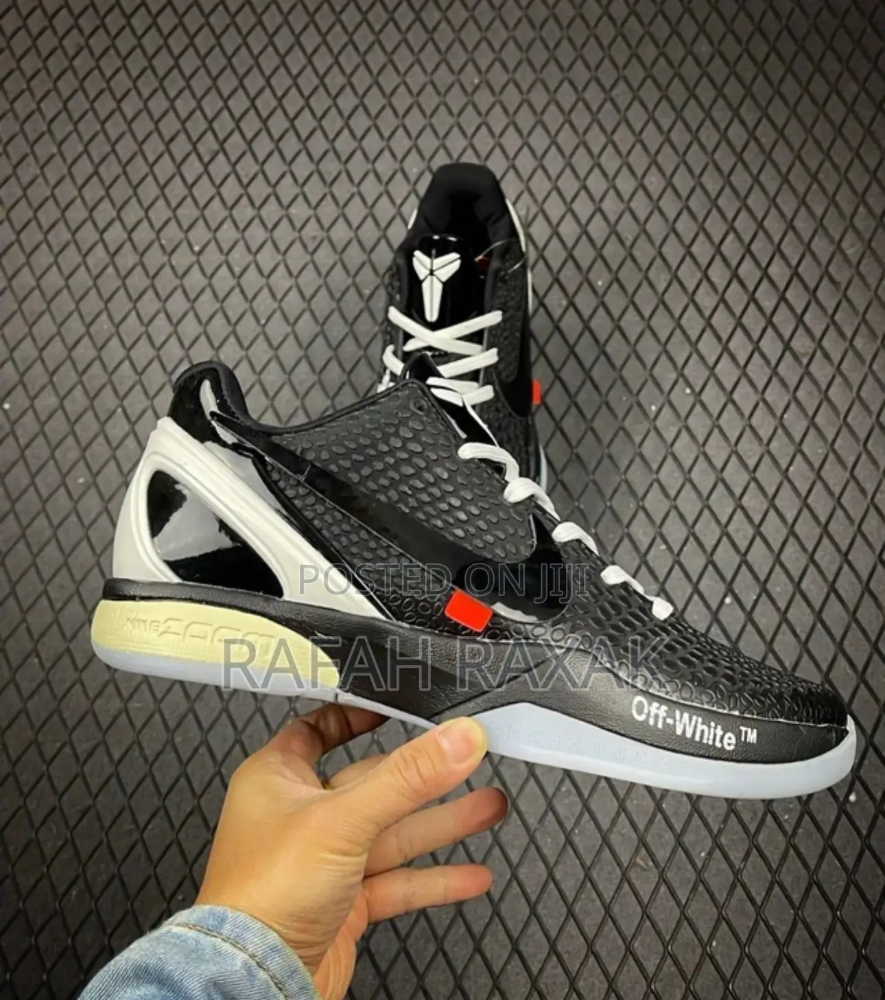 Original Nike Kobe 6 “Black Off White” Basketball Sneakers