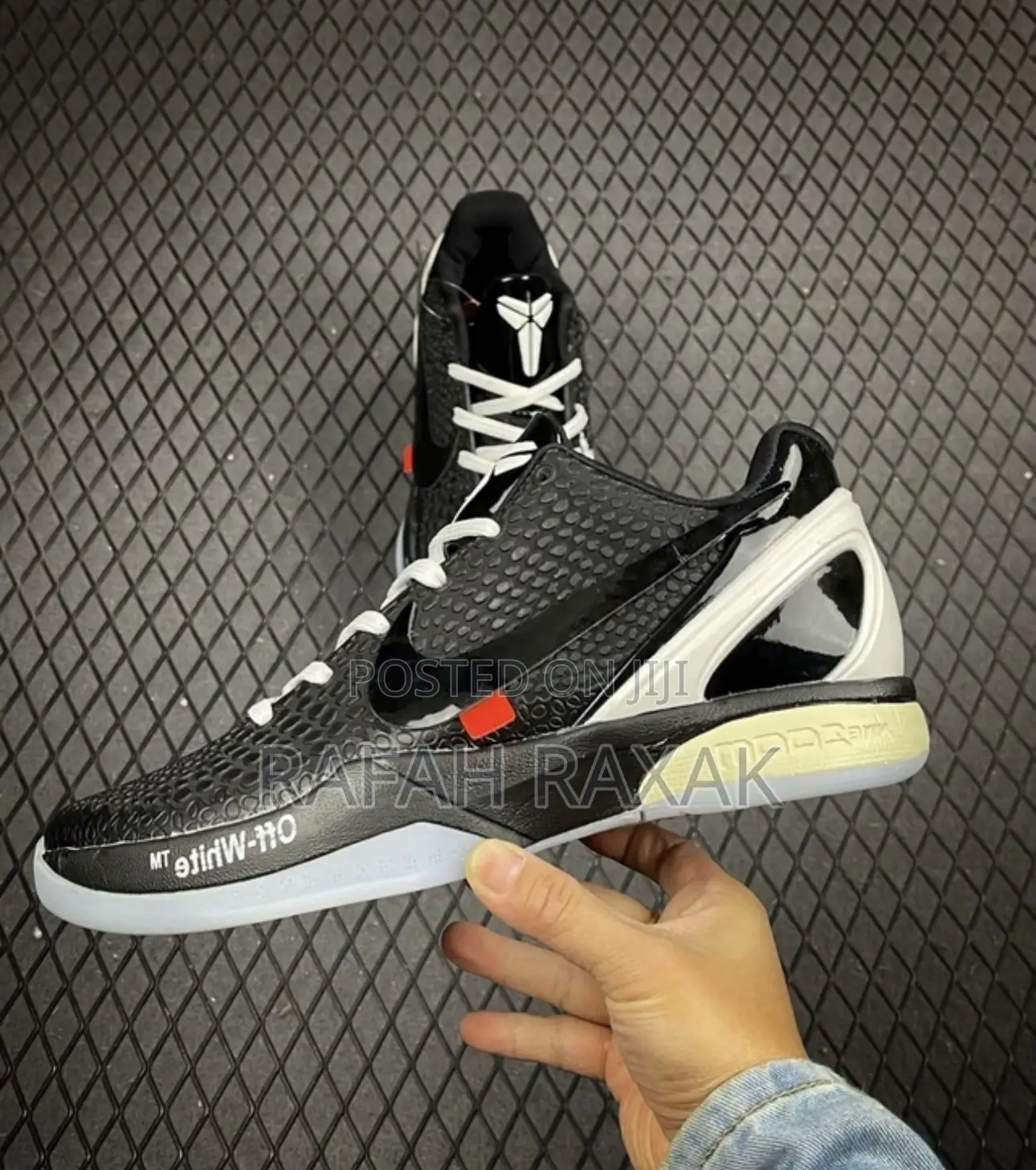 Original Nike Kobe 6 “Black Off White” Basketball Sneakers