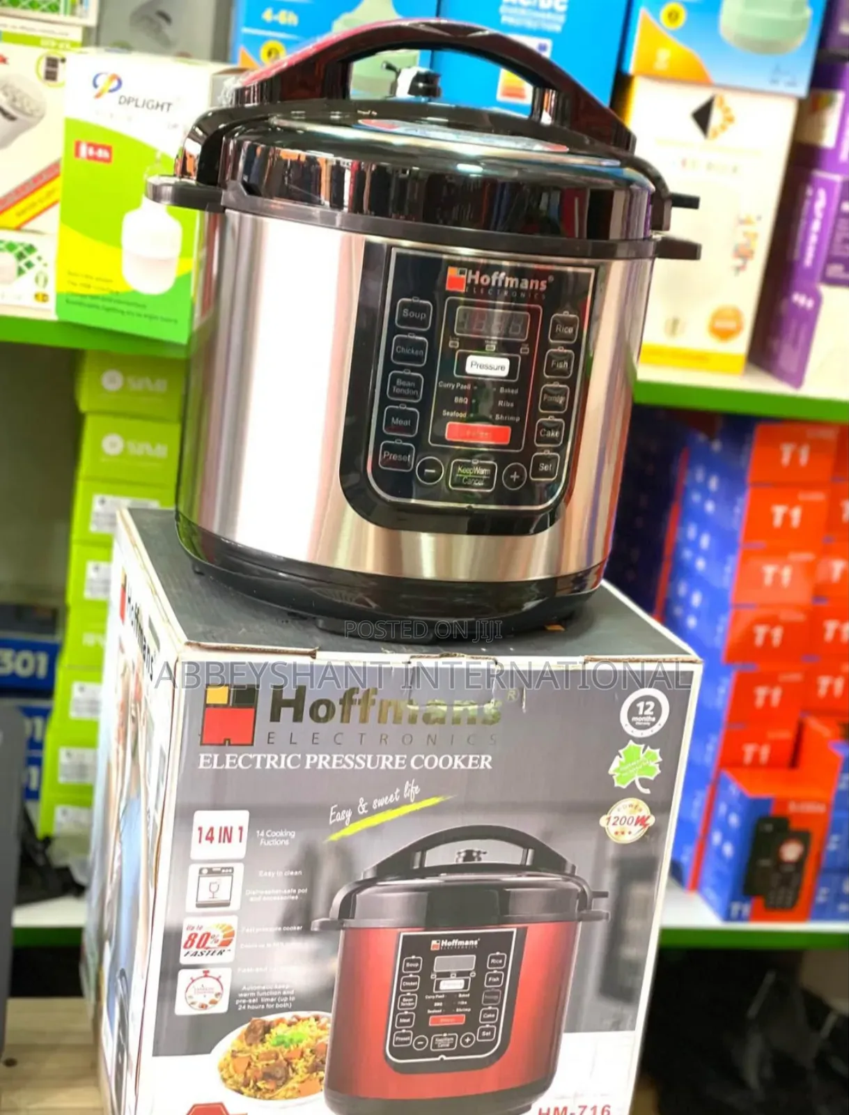14in1 Electric Pressure Cooker/1200w Hoffman Pressure Cooker