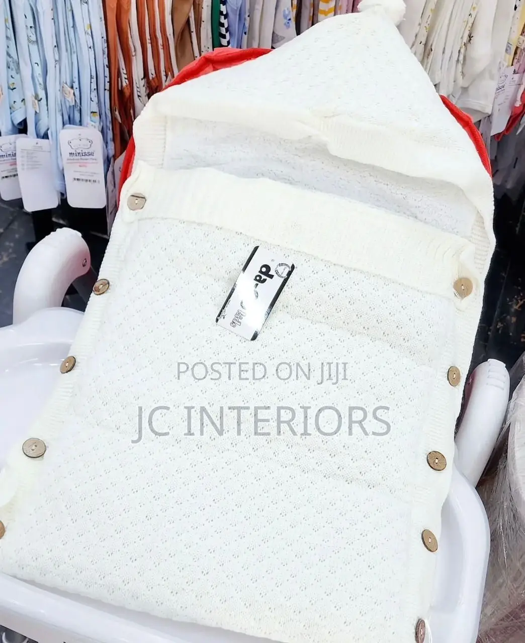 Baby Receiving Bag/ Blanket - White