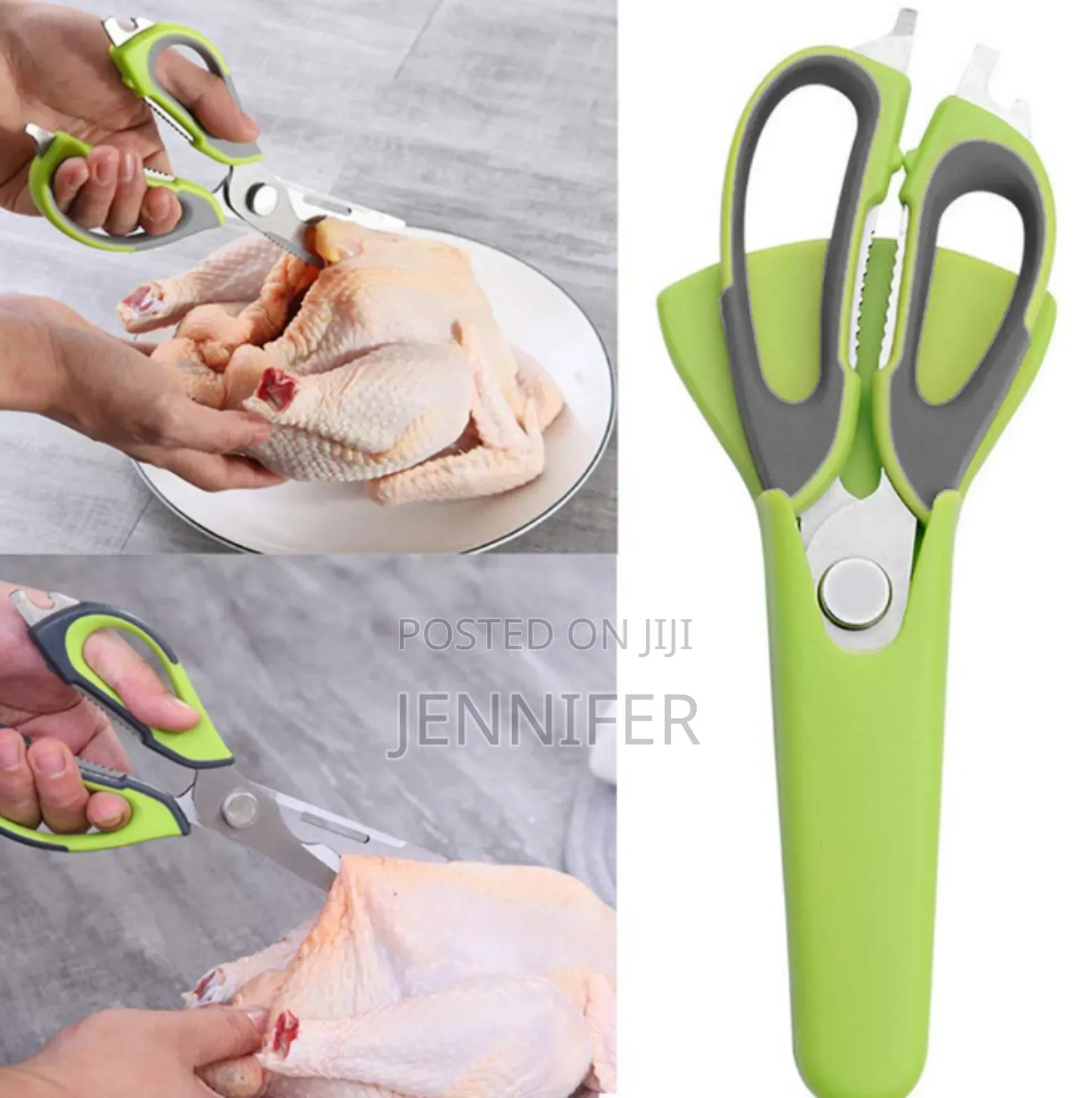 Stainless Steel Shears Heavy Duty Culinary 10 in 1 Household Scissors