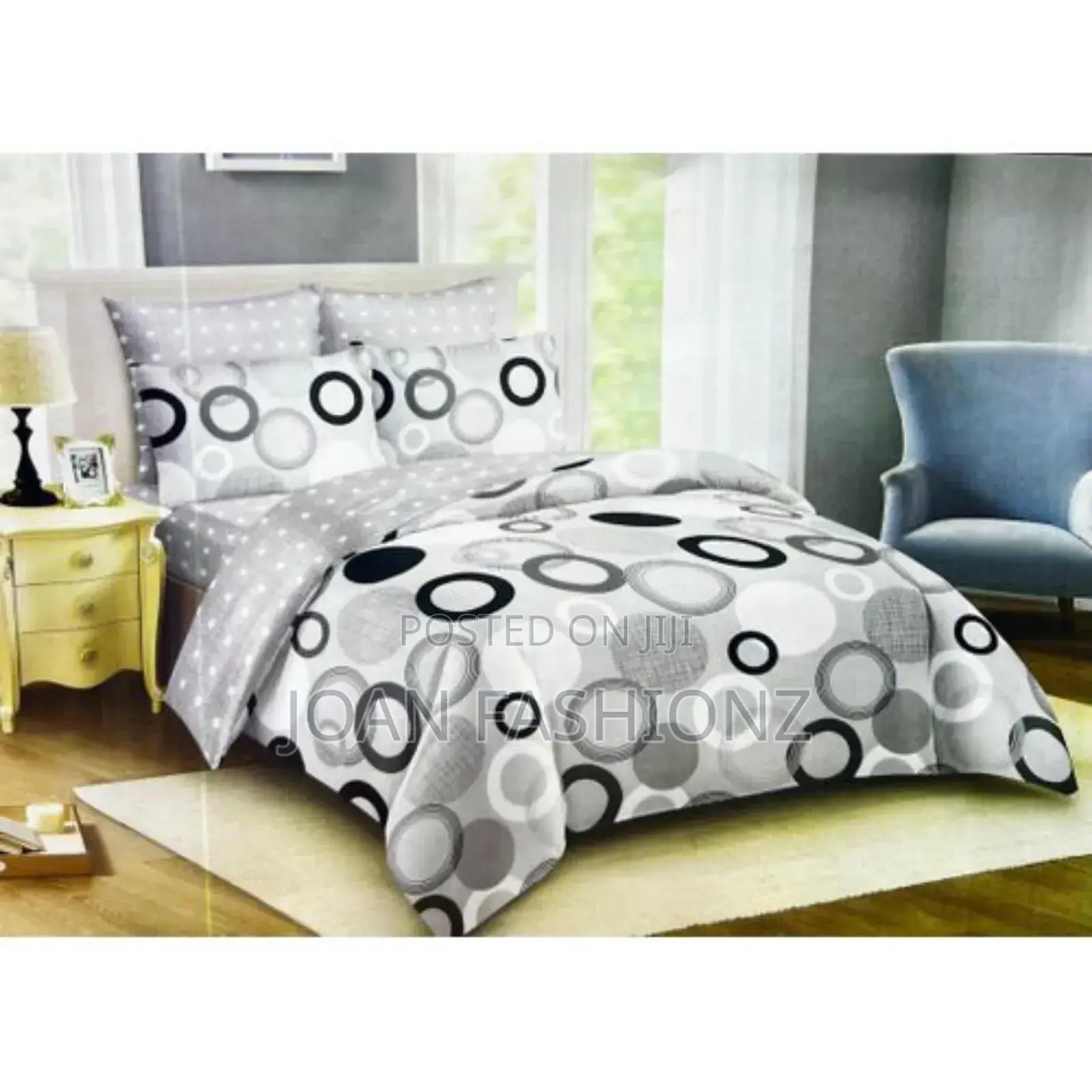 4 PCS Duvet With 1 Bed Sheet 2 Pillow Cases-Multi-Colours