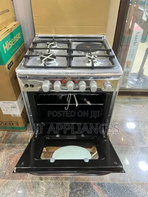 Saachi 60*60, 3+1,Stainless Steel Cooker, Electric Oven and Timer.
