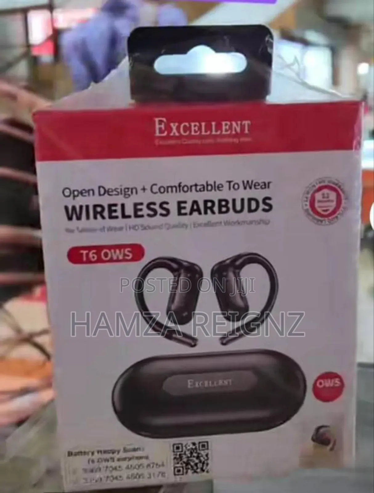 Wireless Bluetooth Sport Earbuds, Open-Ear Stereo Earbuds