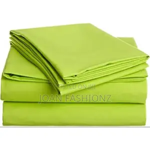 6*6 Lemon Cotton Bedsheets With 2 Pillow Cases -Green