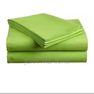 6*6 Lemon Cotton Bedsheets With 2 Pillow Cases -Green