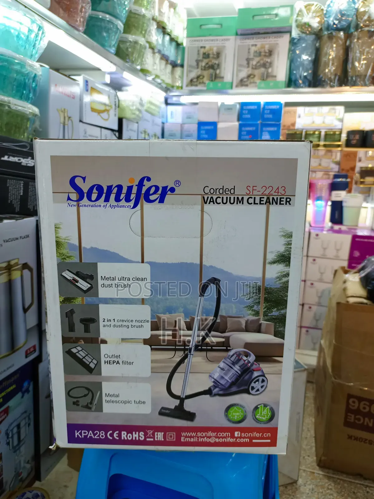 Sonifer Sf-224 2800w Electric 3l Bagless With Cord Dry Vacuum Cleaner