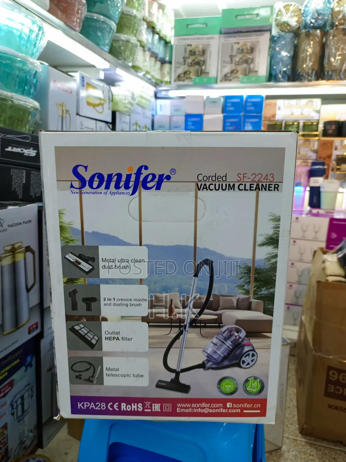 Sonifer Sf-224 2800w Electric 3l Bagless With Cord Dry Vacuum Cleaner