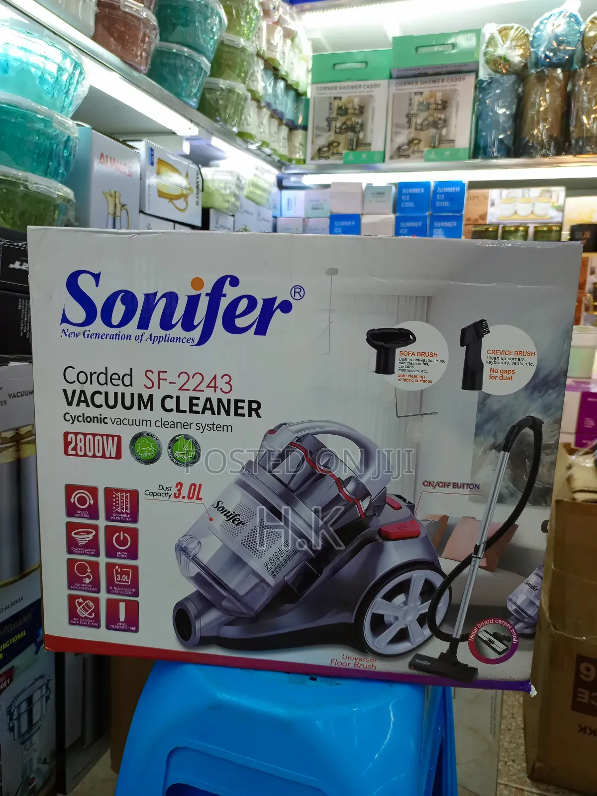 Sonifer Sf-224 2800w Electric 3l Bagless With Cord Dry Vacuum Cleaner