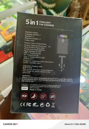 Starlite Car Charger. 5in1 Car Charger