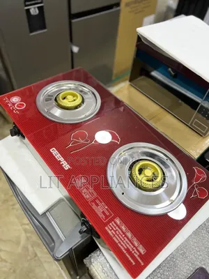 Geepas Strong Glass Double Gas Burner With 2years Warranty.