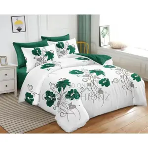 Double Faced 4 PCS Duvet,1 Cotton Bed Sheets 2 Pillow Cases