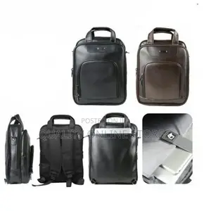 Leather Anti Theft Travel Laptop Student Bookbag Backpack Bag16 Inch