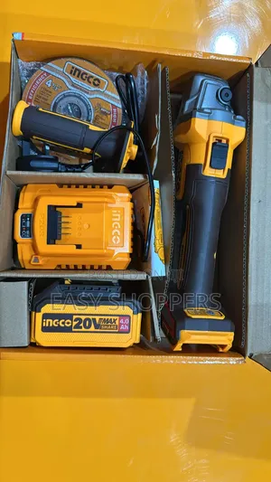 Ingco 20v Cordless Angle Grinder With Battery and a Fast Charger