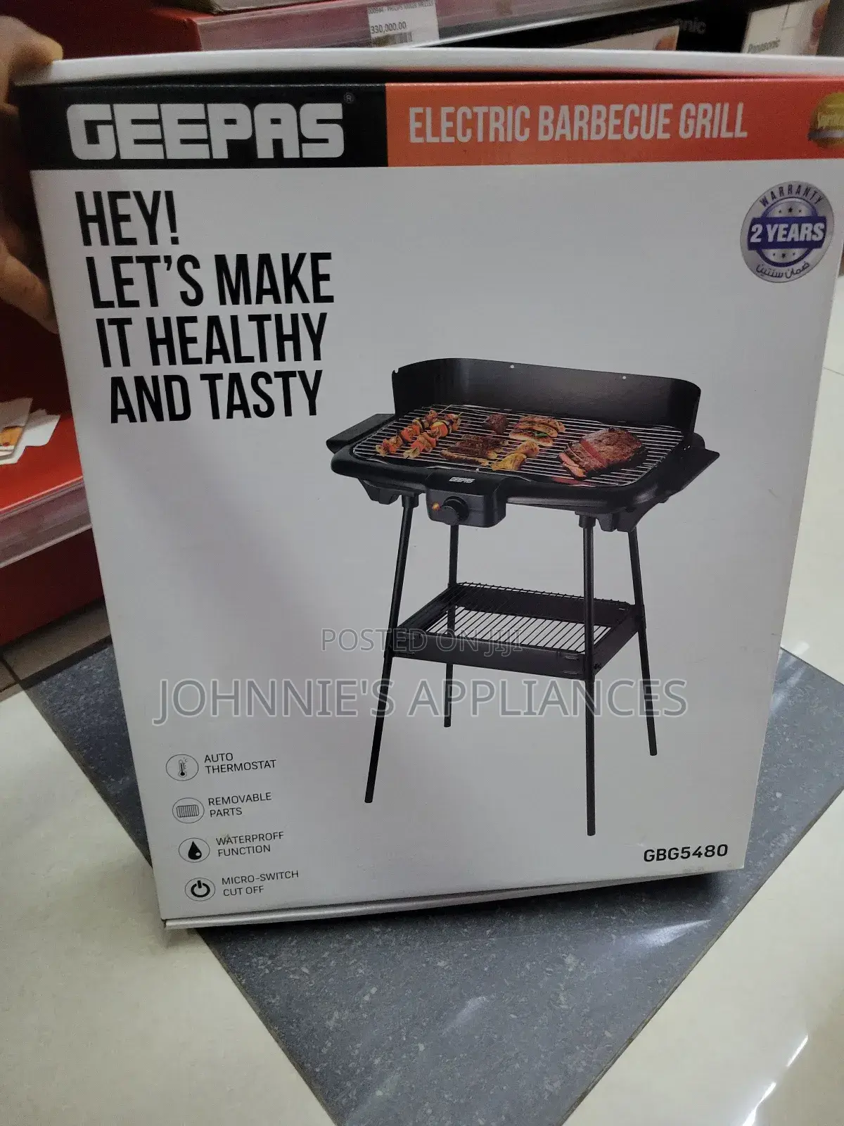 Geepas Electric Barbecue Grill Auto Thermostat