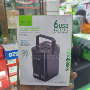 70000mah Power Bank With 6usb Port and 2 Type-C Port Bavin
