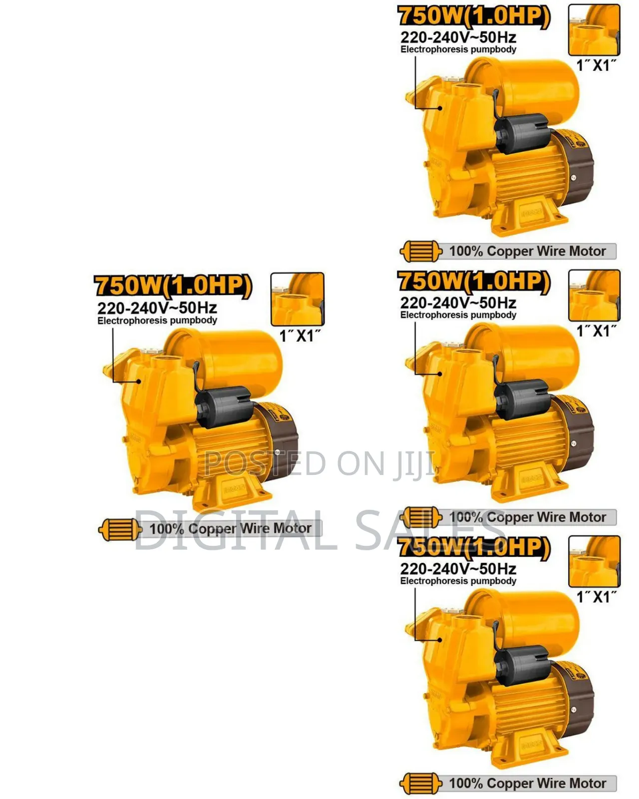 Ingco Vpa7508 - Water Pump - Orange