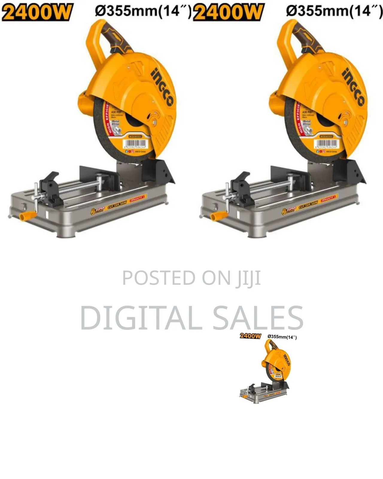 Ingco Cos243558 - Cut Off Saw - Orange