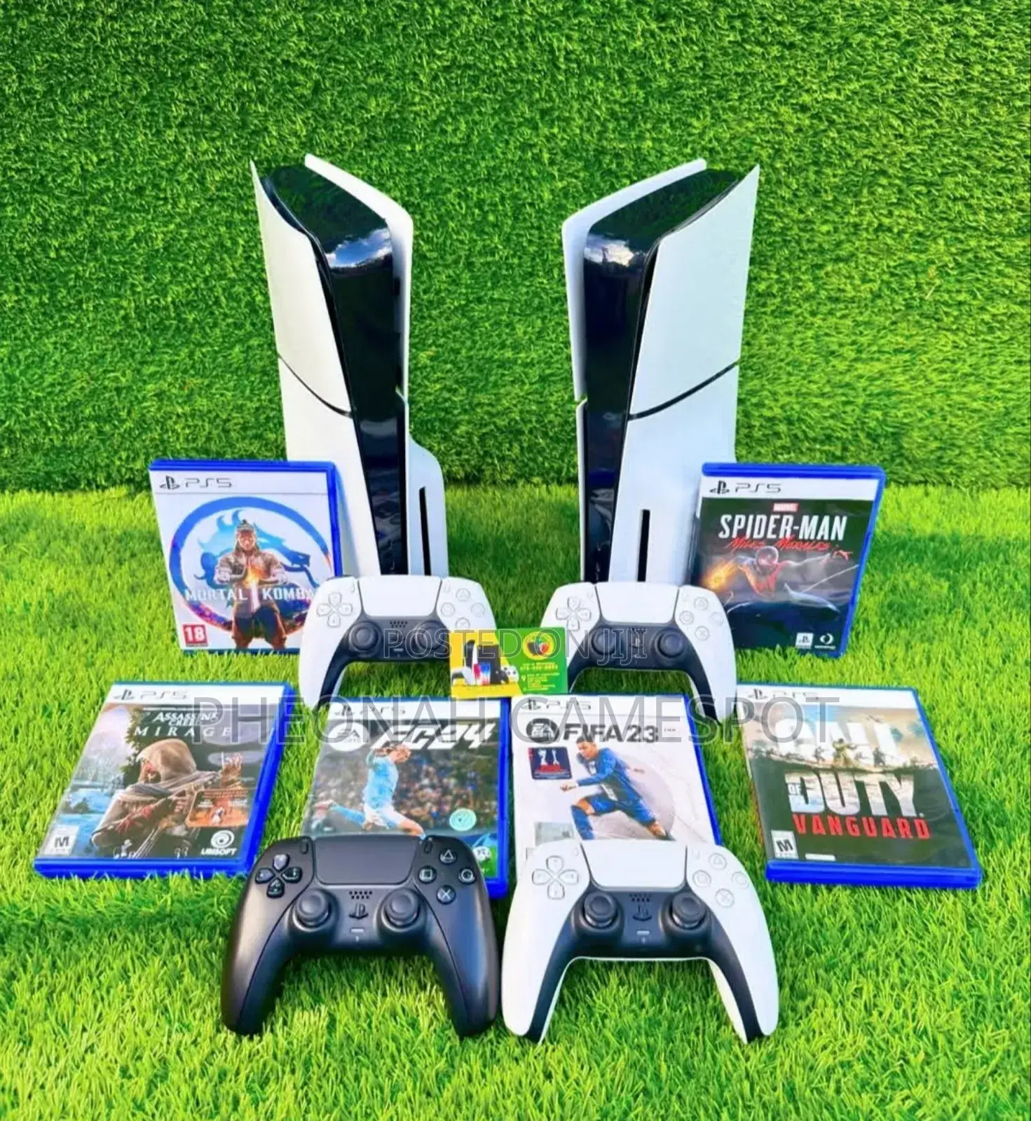 Ps5 Slim 2 Controllers and Games
