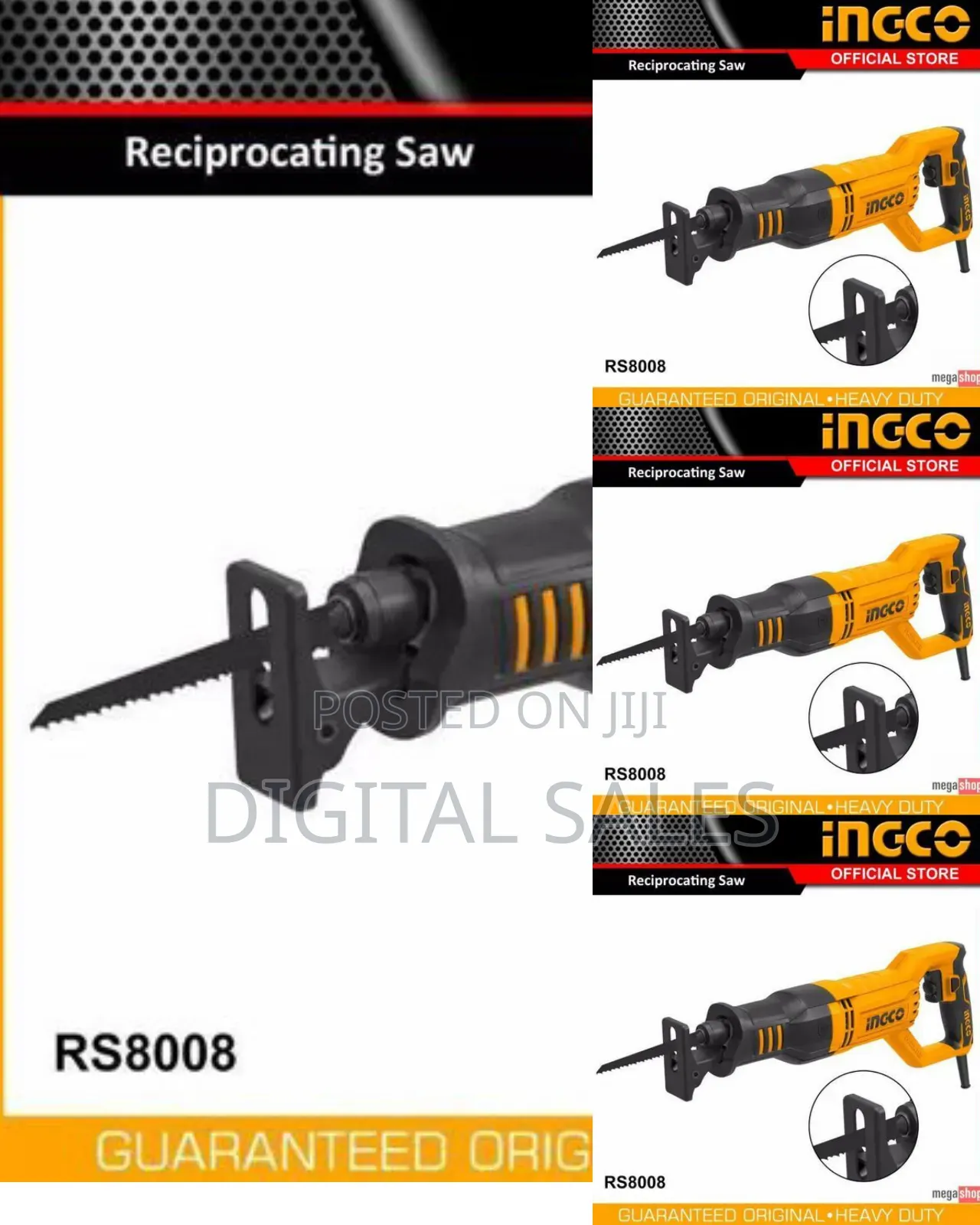 Ingco Rs8008 - Reciprocating Saw - Orange