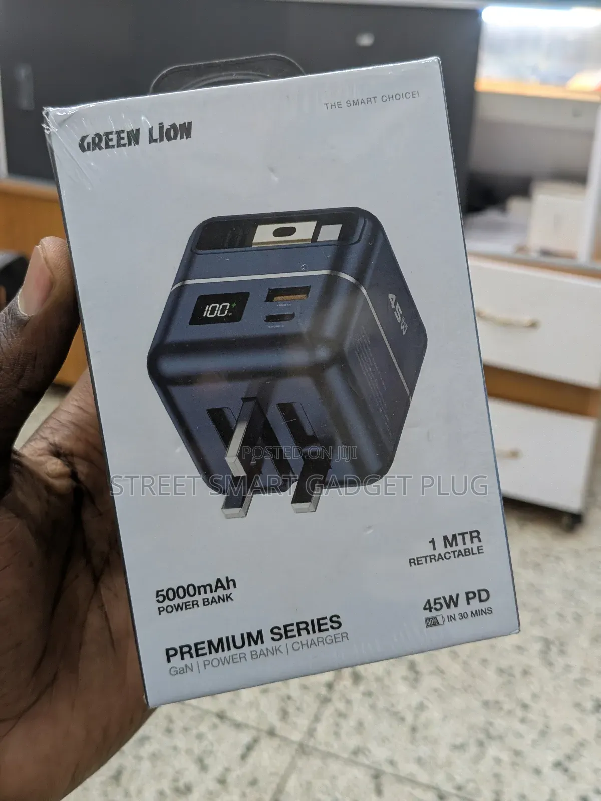 Greenlion 2in1 Premium Gan Adapter 45watts