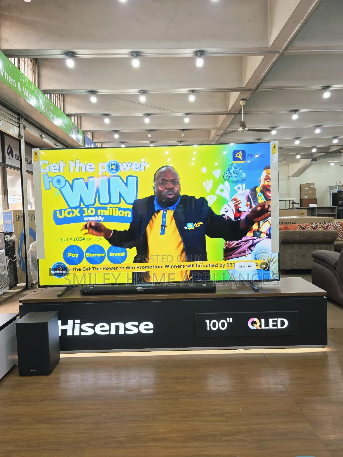 20% Discount Sales on Hisense 100inches Qled4k Vidaa Smart Tv