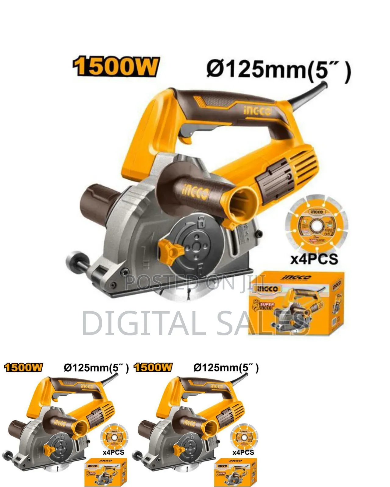 Ingco Wlc15008 - Wall Chaser - Orange#
