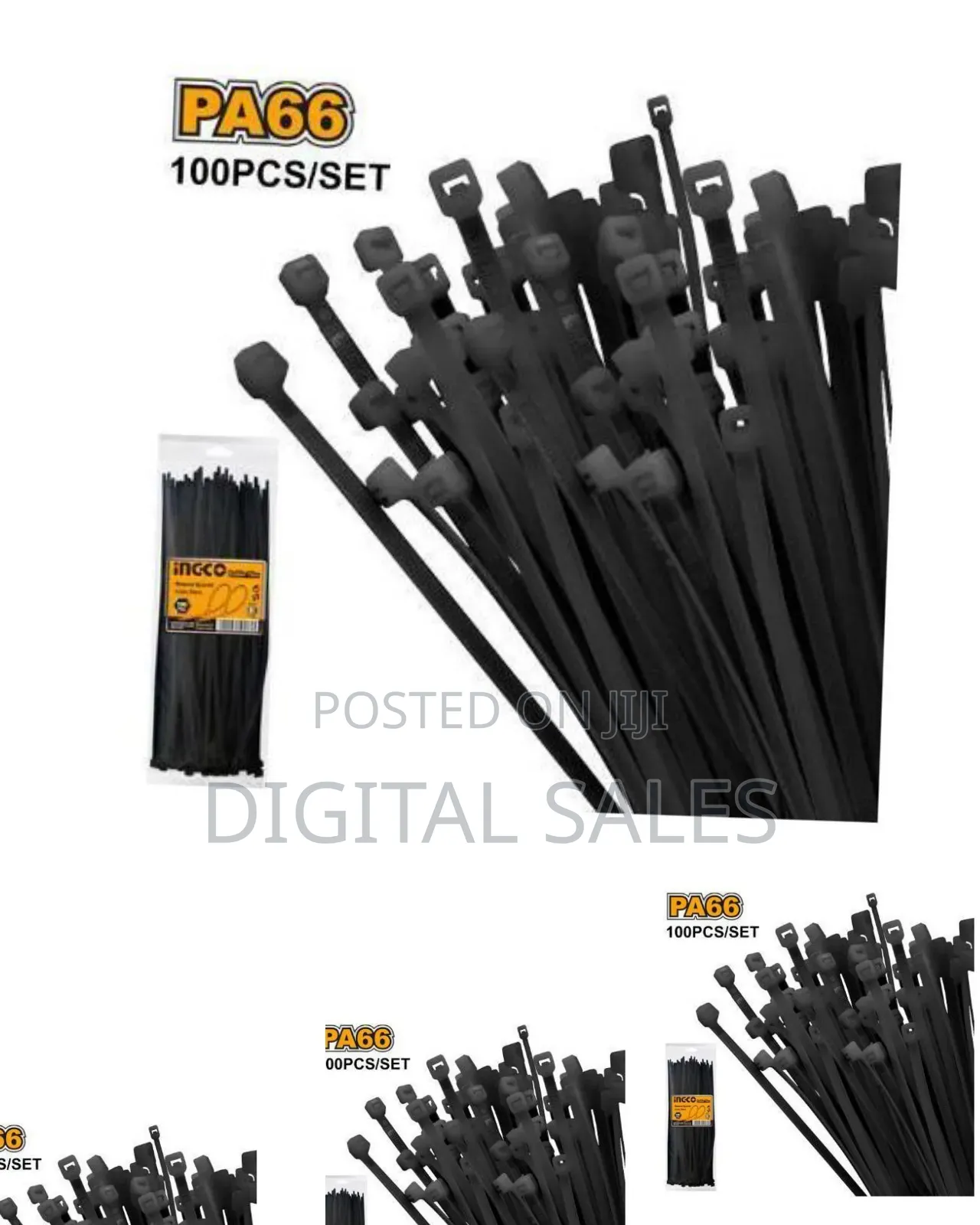 Ingco Hctb30048 - Cable Ties - Black##