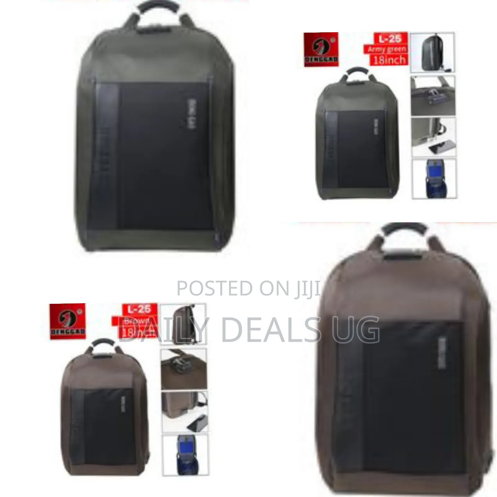 Denggao Anti Theft Travel Laptop Student Bookbag Backpack Bag 18inch