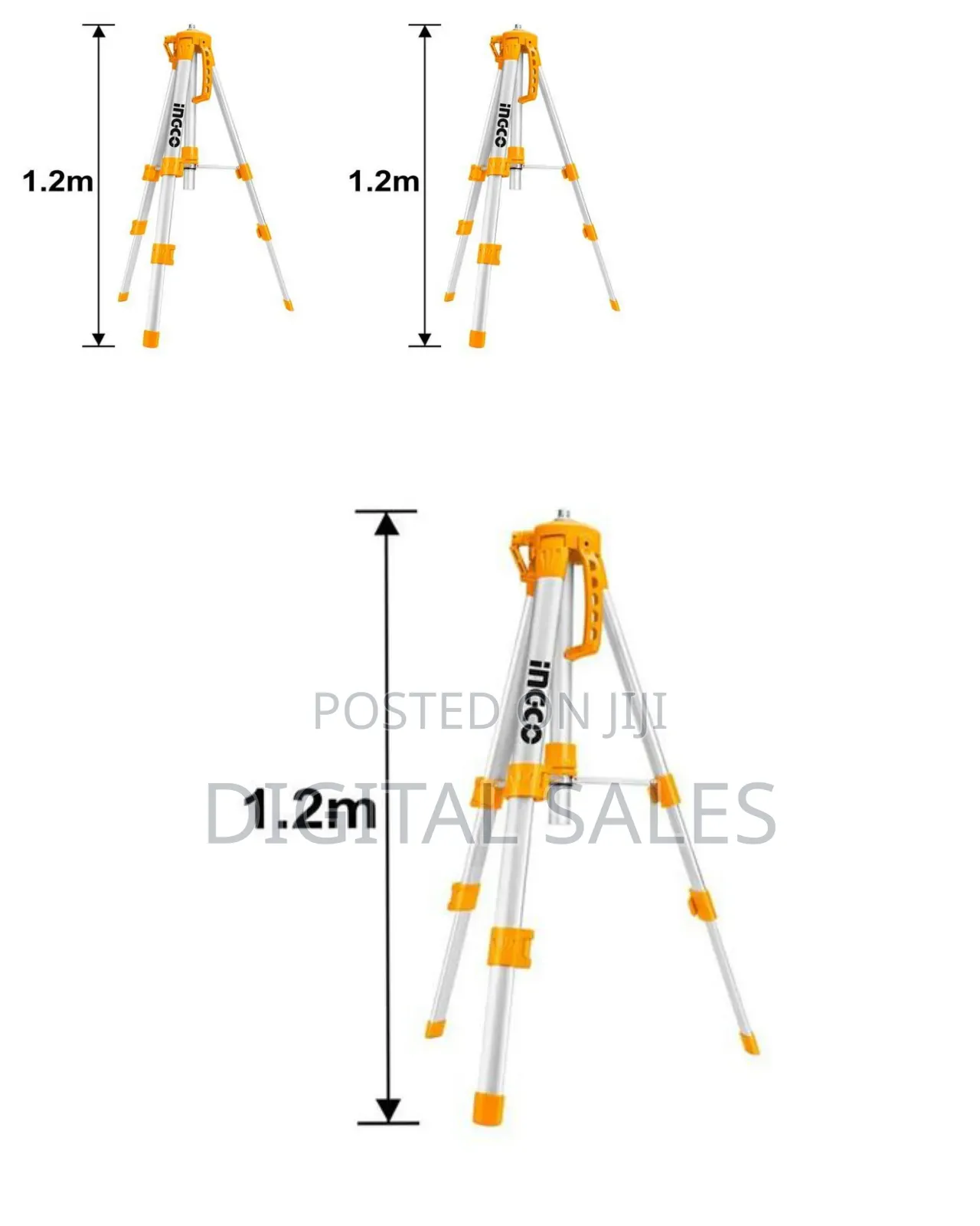 Ingco Hllt01152 - Tripods for Laser Levels - Orange##