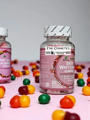 Skin Whitening Glowing Gummies With Glutathione, Collagen and Biotin