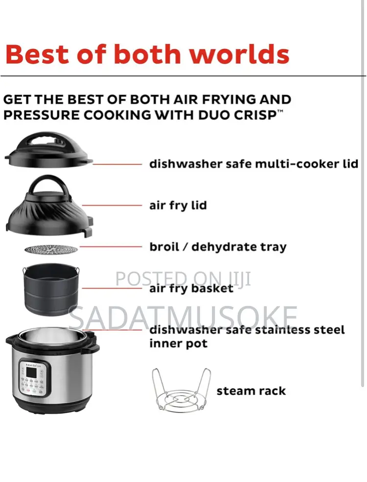 Instant Pot Duo Crisp 11-in-1 Air Fryer And Electric Pressure Cooker