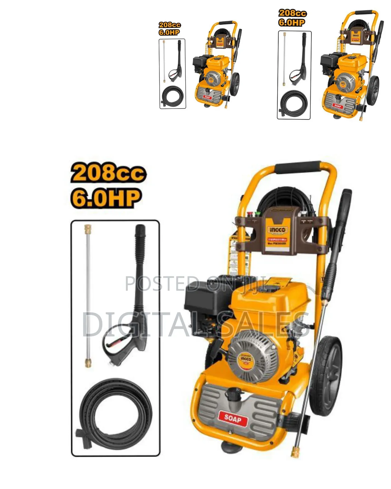 Ingco Ghpw2003 - Gasoline Pressure Washer - Orange##3