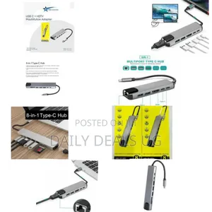 Typec Interface Hub, Ethernet Adapter Usb3.0 Tf Memory Cards Usb C
