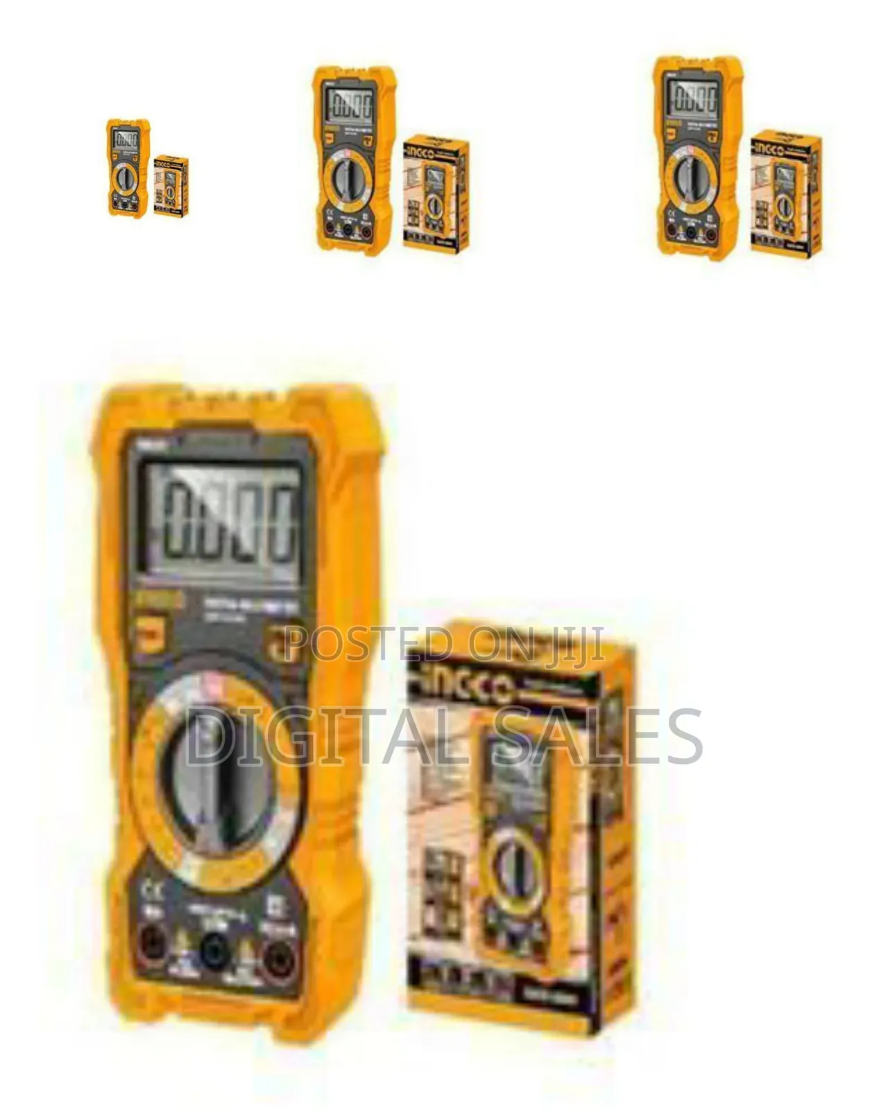 Ingco Digital Multimeter - Yellow##