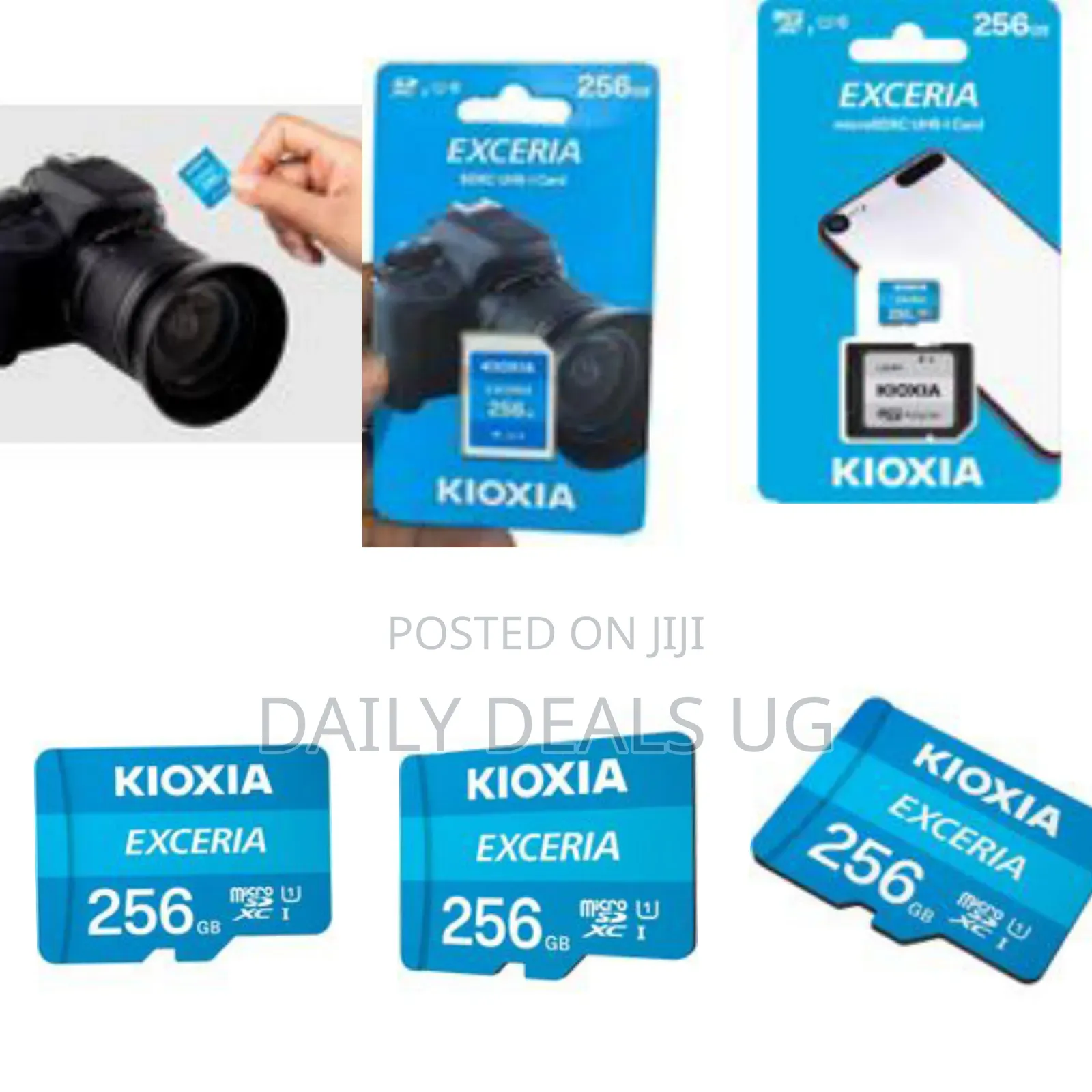 Kioxia Exceria Sd Microsd Memory Cards 256gb 100mb/S Full Hd Recording